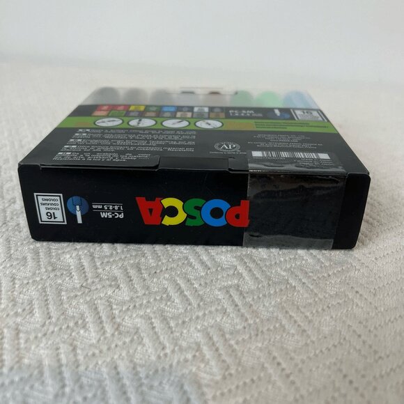New POSCA 16 Colour Basic Marker Set Tip 1.8 to 2.5 mm Water Based Japan Art - Picture 5 of 6